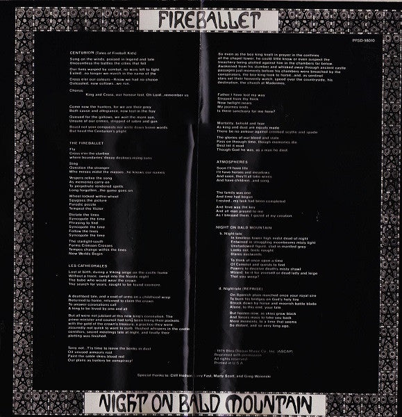 Fireballet - Night On Bald Mountain (LP, Album, Quad, Ter) (Good Plus (G+)) - Image 5