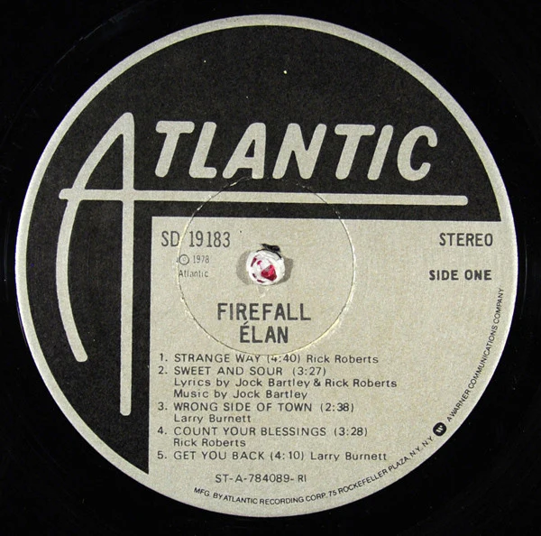 Firefall - Élan (LP, Album, Ric) (Very Good (VG)) - Image 3