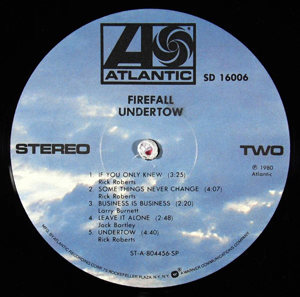 Firefall - Undertow (LP, Album, SP ) (Very Good Plus (VG+)) - Image 4