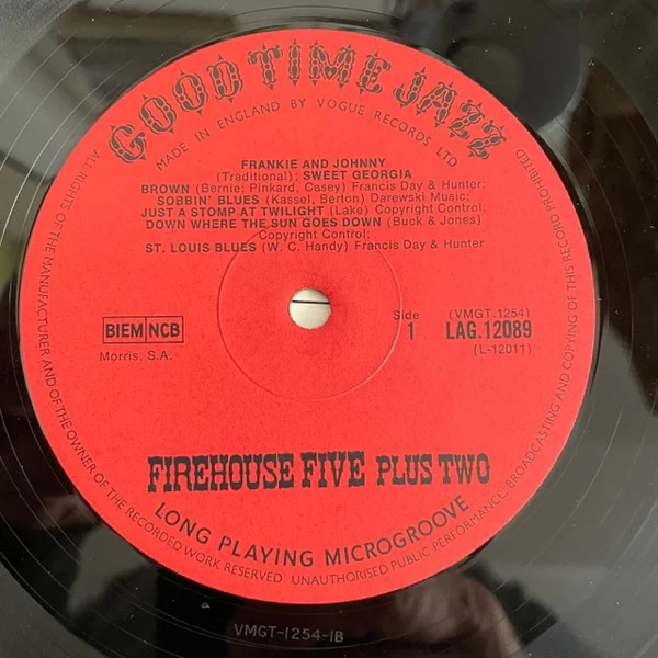 Firehouse Five Plus Two - The Firehouse Five Story, Vol. 2 (LP, Album, Mono) (Very Good (VG)) - Image 3
