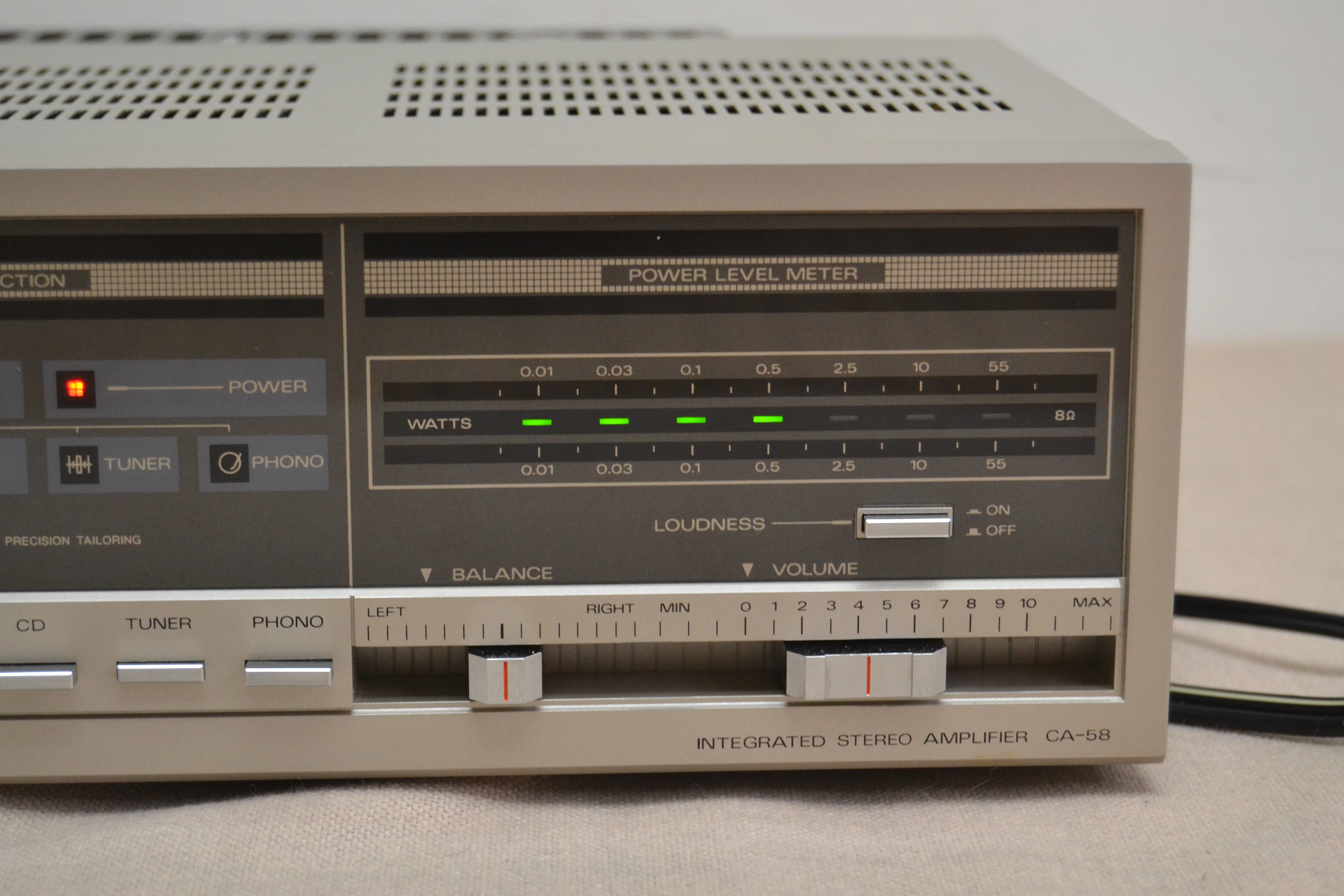 Fisher CA-58 Stereo Integrated Amplifier * 50W RMS * 1985 - Image 4