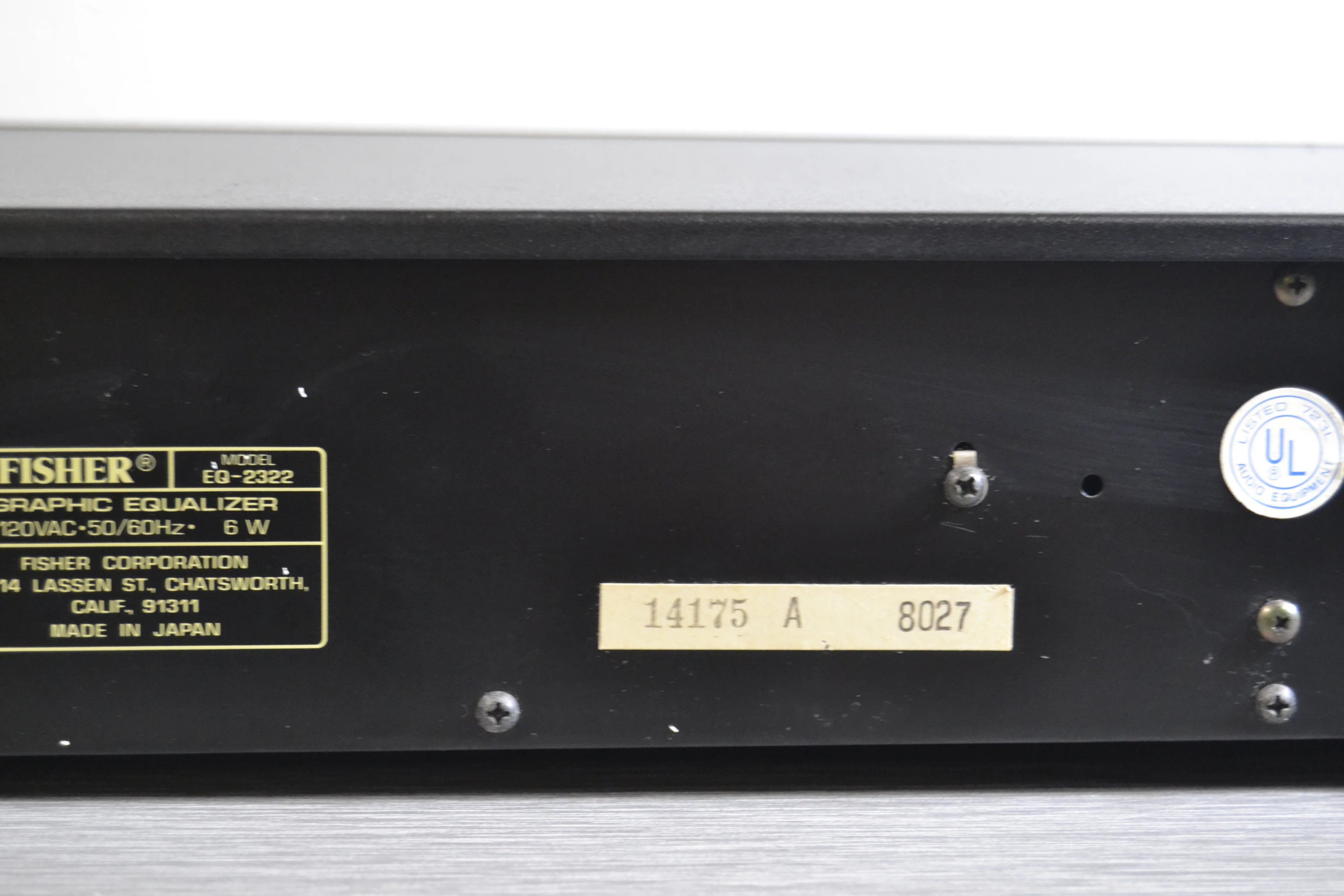 Fisher EQ-2322 Graphic Equalizer - Image 12