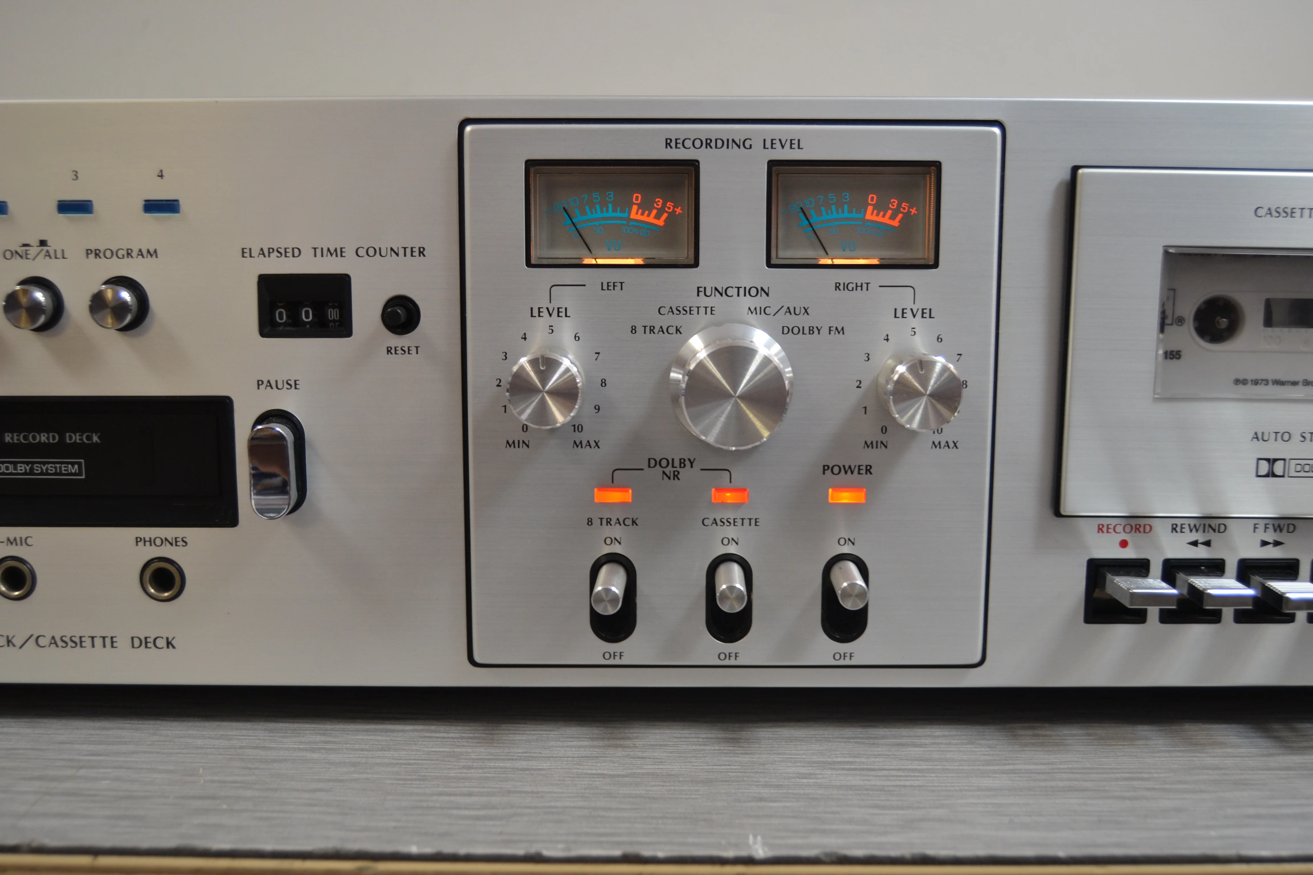 Fisher ER8155 * 8 Track and Cassette Player Deck * Serviced with New Belts - Image 10