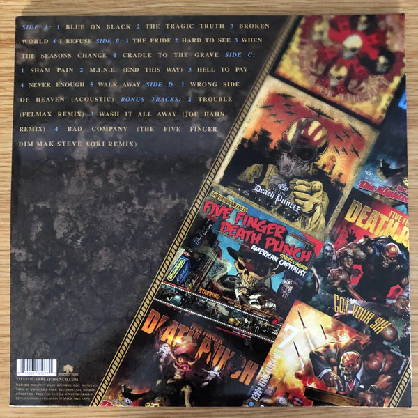 Five Finger Death Punch - A Decade Of Destruction Volume 2 (2xLP, Comp, Ltd, Blu) (Near Mint (NM or M-)) - Image 4