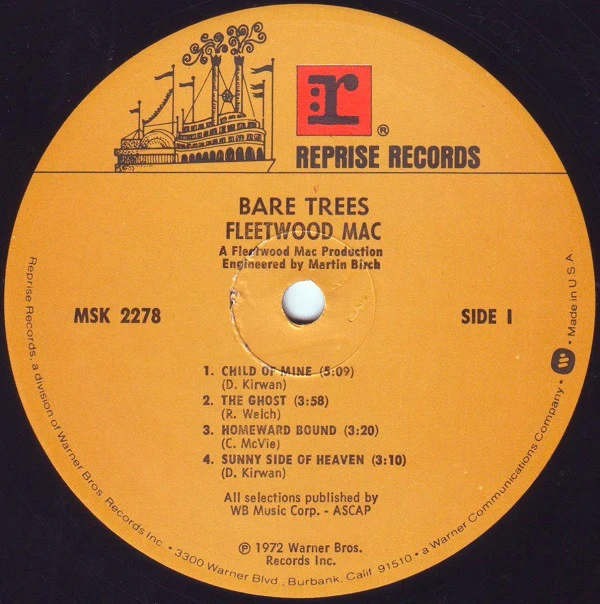 Fleetwood Mac - Bare Trees (LP, Album, RE, Pin) (Very Good Plus (VG+)) - Image 3