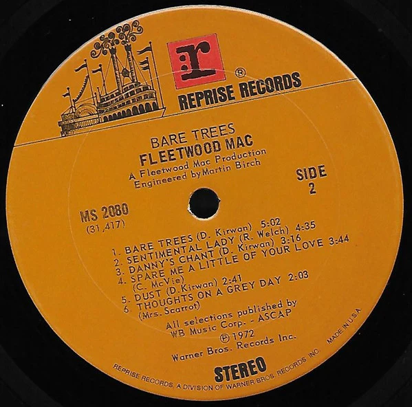 Fleetwood Mac - Bare Trees (LP, Album, San) (Very Good Plus (VG+)) - Image 4