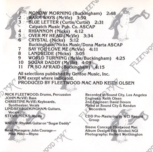 Fleetwood Mac - Fleetwood Mac (CD, Album, RE, RP, SRC) (Very Good Plus (VG+)) - Image 5