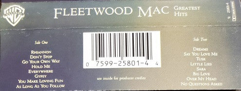 Fleetwood Mac - Greatest Hits (Cass, Comp, Spe) (Very Good Plus (VG+)) - Image 2