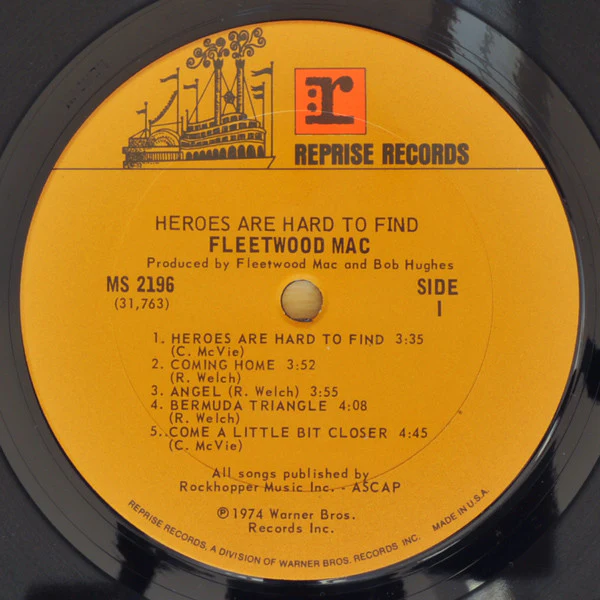 Fleetwood Mac - Heroes Are Hard To Find (LP, Album, Pit) (Very Good Plus (VG+)) - Image 3