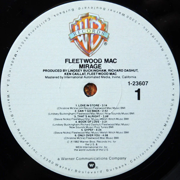 Fleetwood Mac - Mirage (LP, Album, All) (Very Good (VG)) - Image 3
