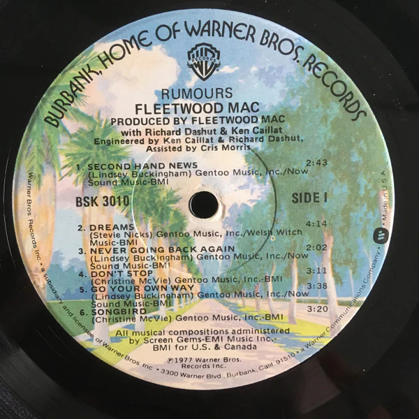 Fleetwood Mac - Rumours (LP, Album, Tex) (Very Good Plus (VG+)) - Image 3