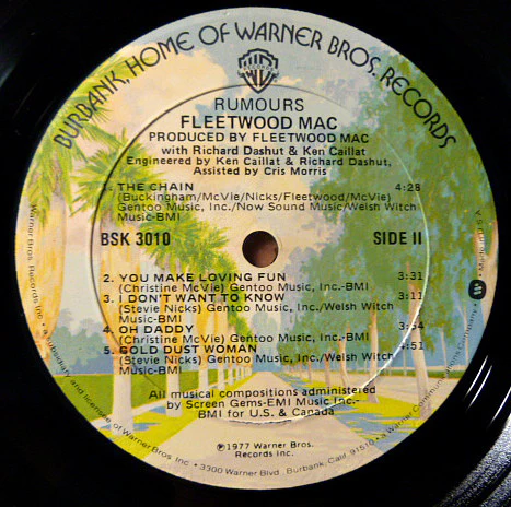 Fleetwood Mac - Rumours (LP, Album, Tex) (Very Good (VG)) - Image 4