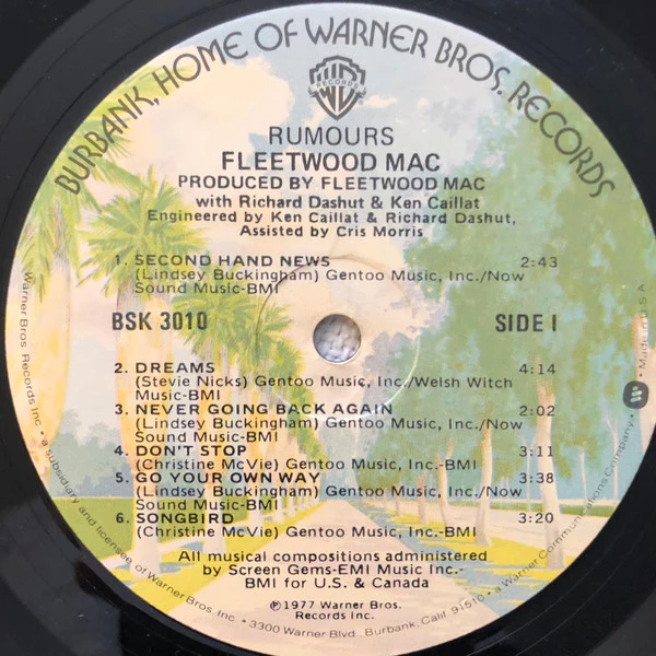 Fleetwood Mac - Rumours (LP, Album) (Very Good Plus (VG+)) - Image 3