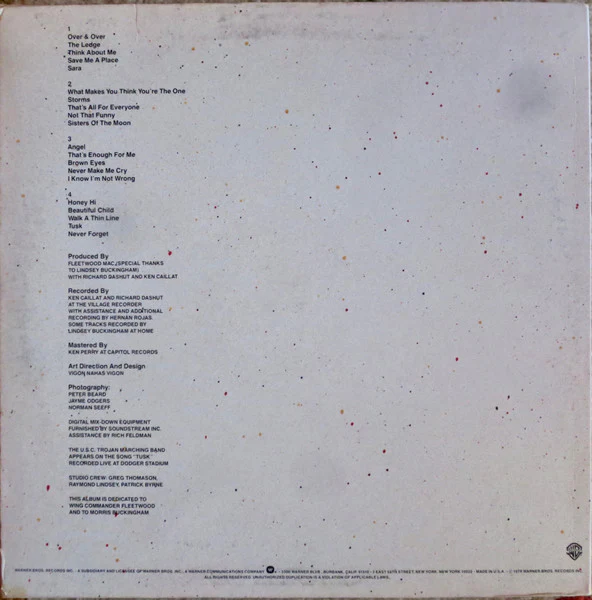 Fleetwood Mac - Tusk (2xLP, Album, Win) (Very Good Plus (VG+)) - Image 2