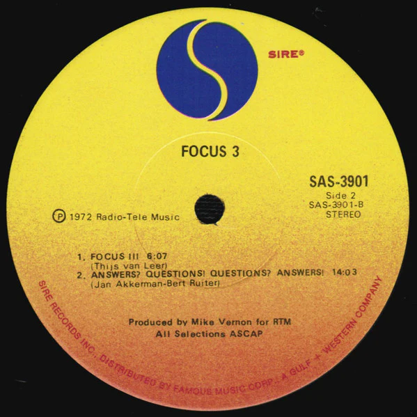 Focus  - Focus 3 (2xLP, Album, Scr) (Very Good Plus (VG+)) - Image 4