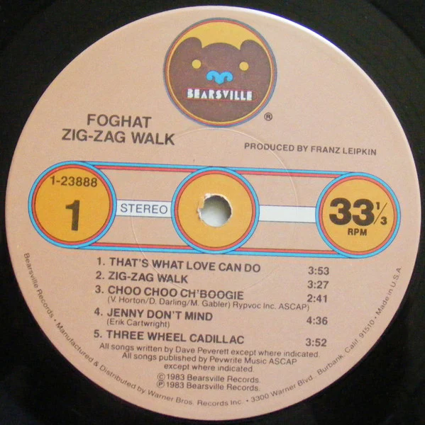 Foghat - Zig-Zag Walk (LP, Album, Win) (Near Mint (NM or M-)) - Image 4