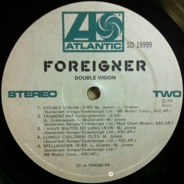 Foreigner - Double Vision (LP, Album, PR ) (Very Good Plus (VG+)) - Image 4