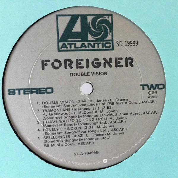 Foreigner - Double Vision (LP, Album, Pre) (Very Good Plus (VG+)) - Image 4