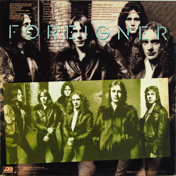 Foreigner - Double Vision (LP, Album, RI-) (Very Good (VG)) - Image 2