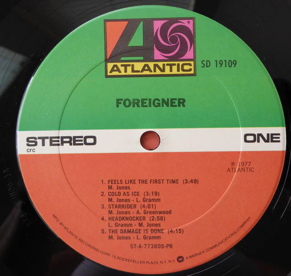 Foreigner - Foreigner (LP, Album, Club, PR) (Very Good Plus (VG+)) - Image 5