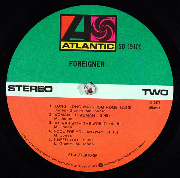 Foreigner - Foreigner (LP, Album, RE, SP ) (Very Good Plus (VG+)) - Image 4