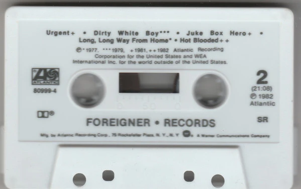 Foreigner - Records (Cass, Comp, SR,) (Very Good Plus (VG+)) - Image 5