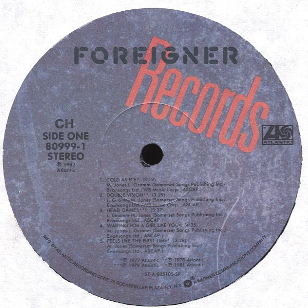 Foreigner - Records (LP, Comp, Club, Die) (Near Mint (NM or M-)) - Image 3
