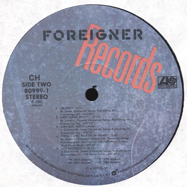 Foreigner - Records (LP, Comp, Club, Die) (Near Mint (NM or M-)) - Image 4
