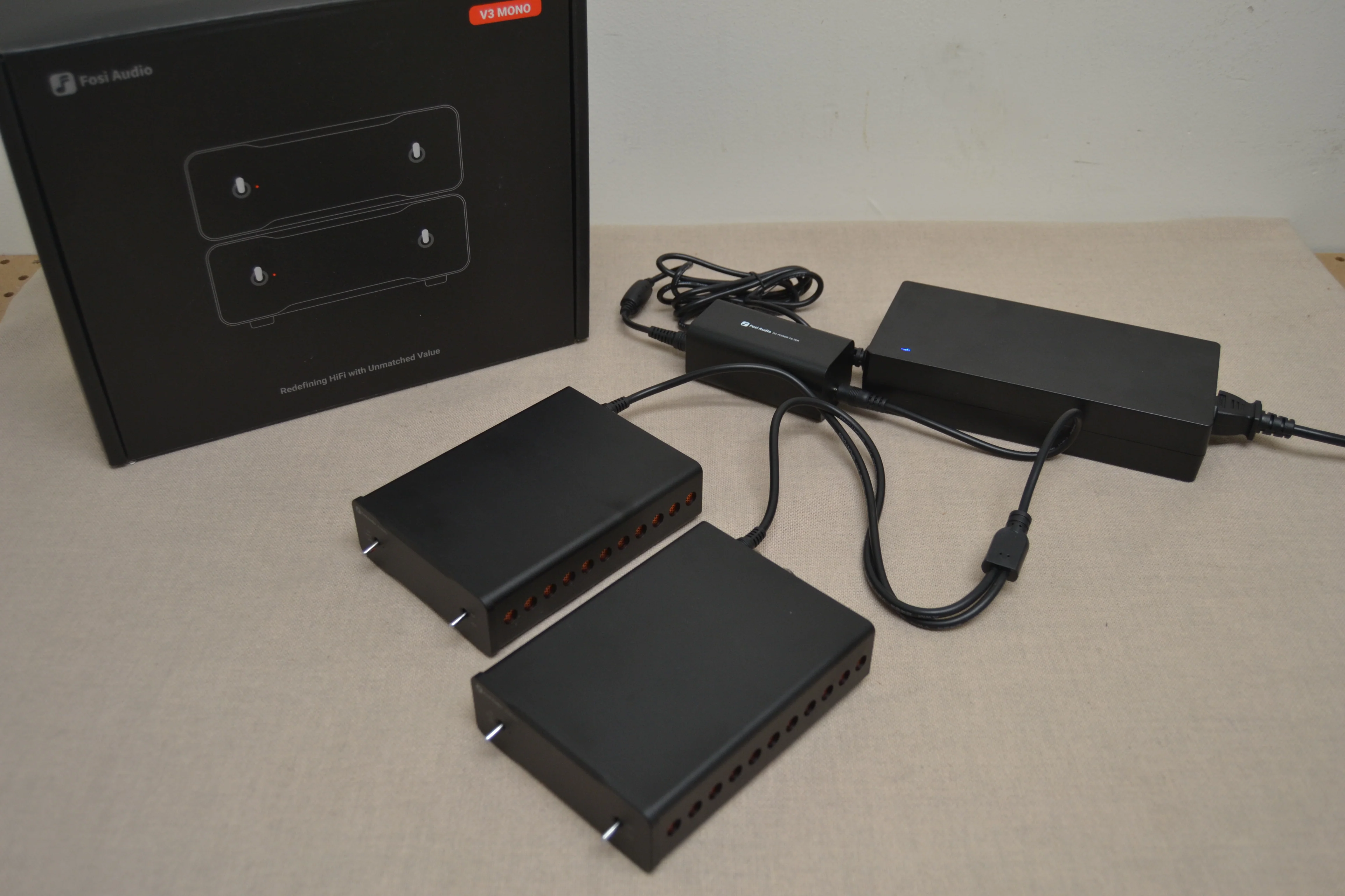 Fosi Audio V3 MonoBlock * 2x Power Amplifiers * Box * Manual * Complete Set - Image 13