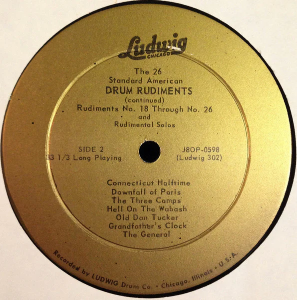 Frank Arsenault - Wm. F. Ludwig Presents The 26 Standard American Drum Rudiments And Selected Solos (LP) (Near Mint (NM or M-)) - Image 4