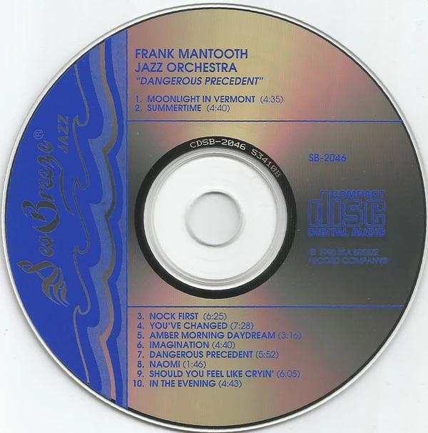 Frank Mantooth - Dangerous Precedent (CD) (Very Good Plus (VG+)) - Image 3