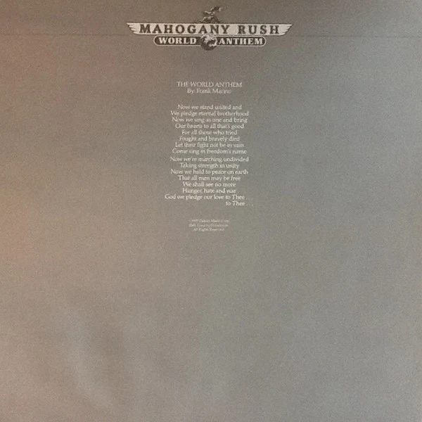 Frank Marino & Mahogany Rush - World Anthem (LP, Album) (Very Good Plus (VG+)) - Image 5