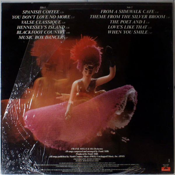 Frank Mills - Music Box Dancer (LP, Album, Pre) (Very Good Plus (VG+)) - Image 2