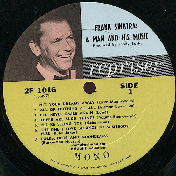 Frank Sinatra - A Man And His Music (2xLP, Album, Mono, Gat) (Good Plus (G+)) - Image 5