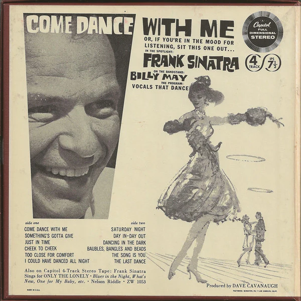 Frank Sinatra - Come Dance With Me (Reel, 4tr Stereo, 7" Reel, Album, Tan) (Very Good Plus (VG+)) - Image 2