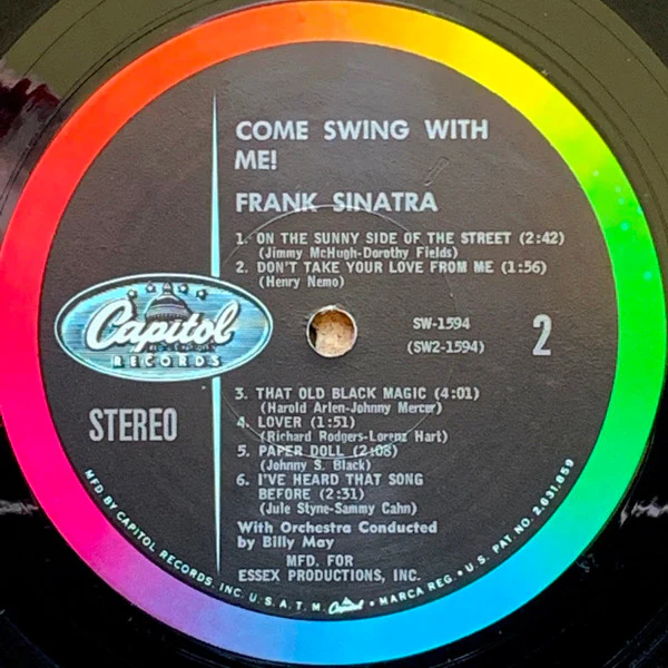 Frank Sinatra - Come Swing With Me! (LP, Album, Los) (Near Mint (NM or M-)) - Image 4