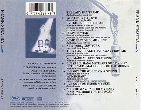 Frank Sinatra - Duets (CD, Album, Club, Car) (Very Good (VG)) - Image 4