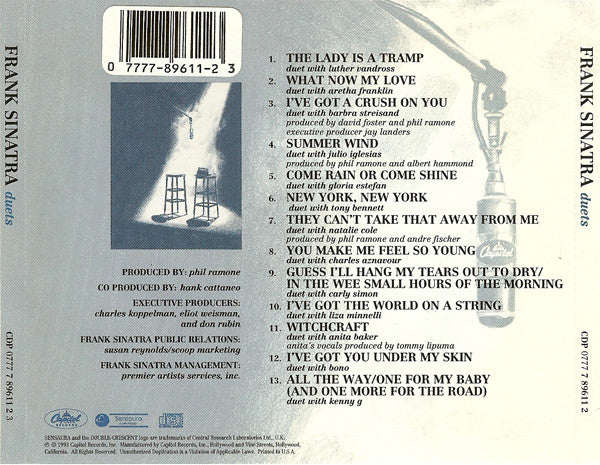 Frank Sinatra - Duets (CD, Album) (Near Mint (NM or M-)) - Image 2