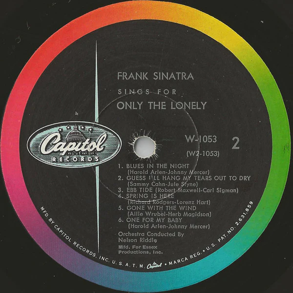 Frank Sinatra - Frank Sinatra Sings For Only The Lonely (LP, Album, Mono, RE, Scr) (Near Mint (NM or M-)) - Image 4