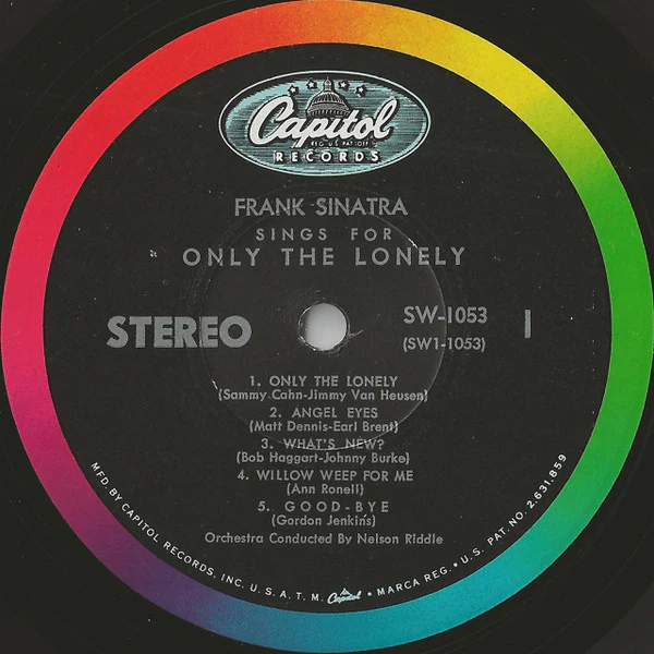 Frank Sinatra - Frank Sinatra Sings For Only The Lonely (LP, Album, RE) (Very Good Plus (VG+)) - Image 3