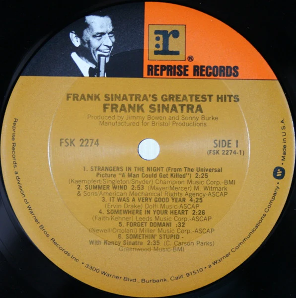 Frank Sinatra - Frank Sinatra's Greatest Hits (LP, Comp, Club, RE, Col) (Near Mint (NM or M-)) - Image 3