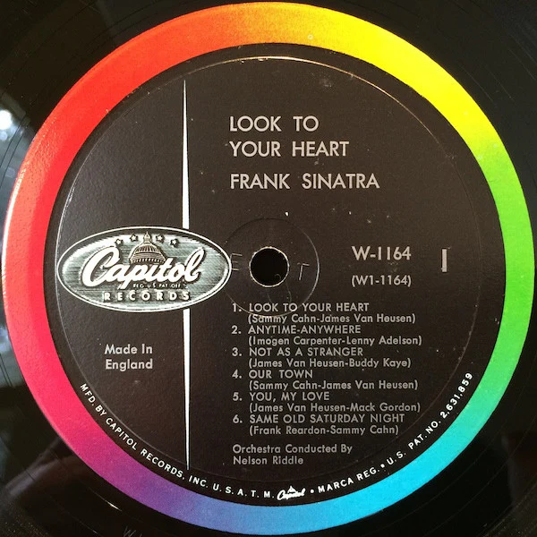 Frank Sinatra - Look To Your Heart (LP, Comp, Mono, RP) (Good Plus (G+)) - Image 2