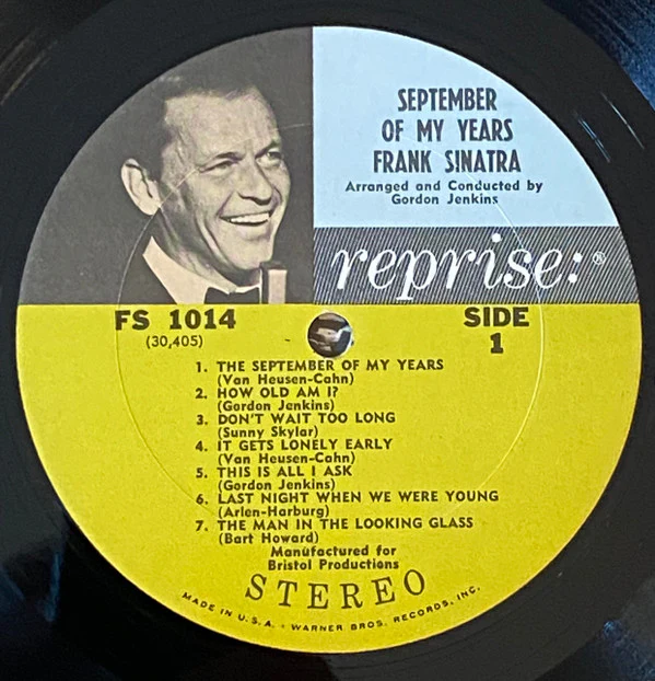 Frank Sinatra - September Of My Years (LP, Album) (Very Good Plus (VG+)) - Image 3
