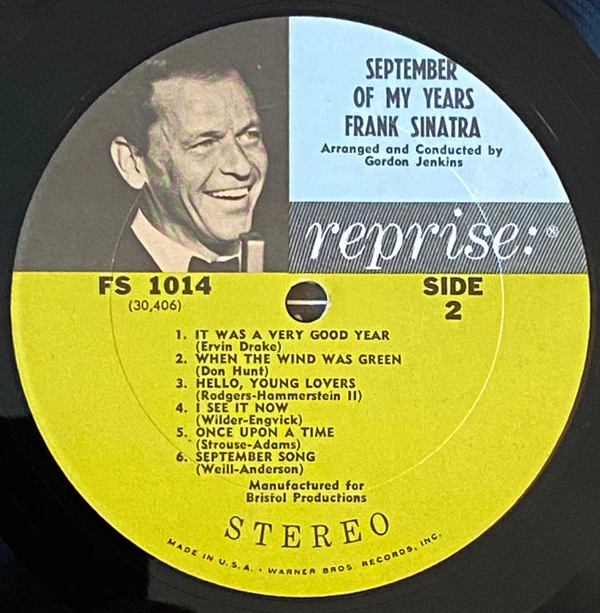 Frank Sinatra - September Of My Years (LP, Album) (Very Good Plus (VG+)) - Image 4