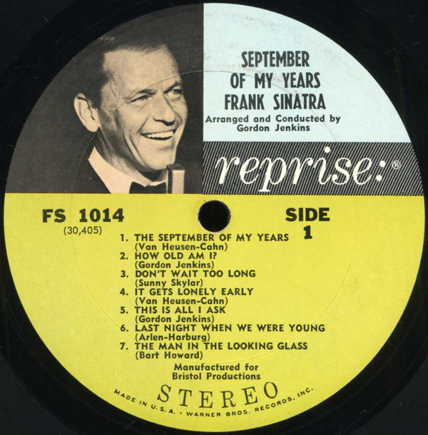Frank Sinatra - September Of My Years (LP, Album) (Very Good Plus (VG+)) - Image 3