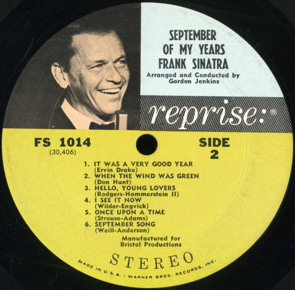 Frank Sinatra - September Of My Years (LP, Album) (Very Good Plus (VG+)) - Image 4