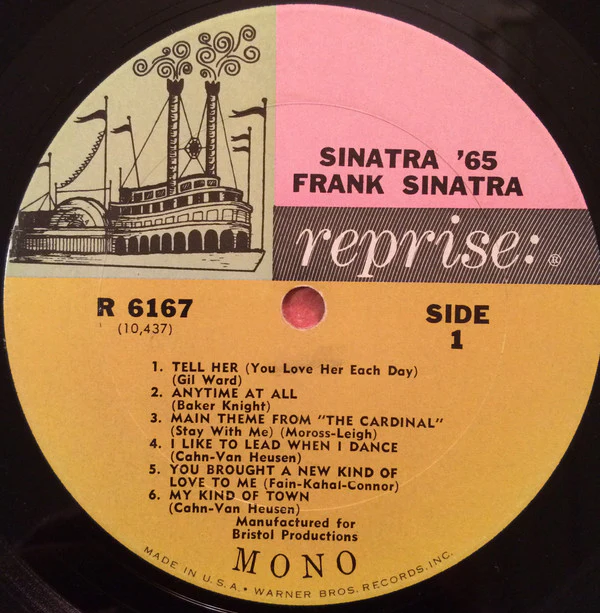 Frank Sinatra - Sinatra '65 (LP, Comp, Mono) (Good Plus (G+)) - Image 2
