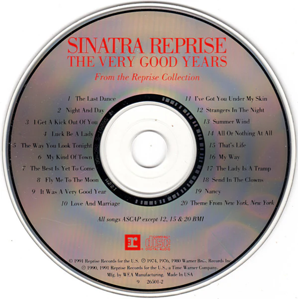 Frank Sinatra - Sinatra Reprise: The Very Good Years (CD, Comp, SRC) (Near Mint (NM or M-)) - Image 3