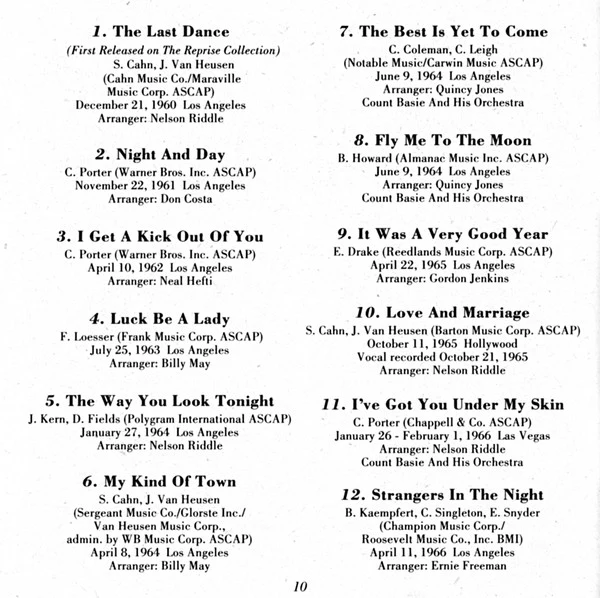 Frank Sinatra - Sinatra Reprise: The Very Good Years (CD, Comp, SRC) (Near Mint (NM or M-)) - Image 5