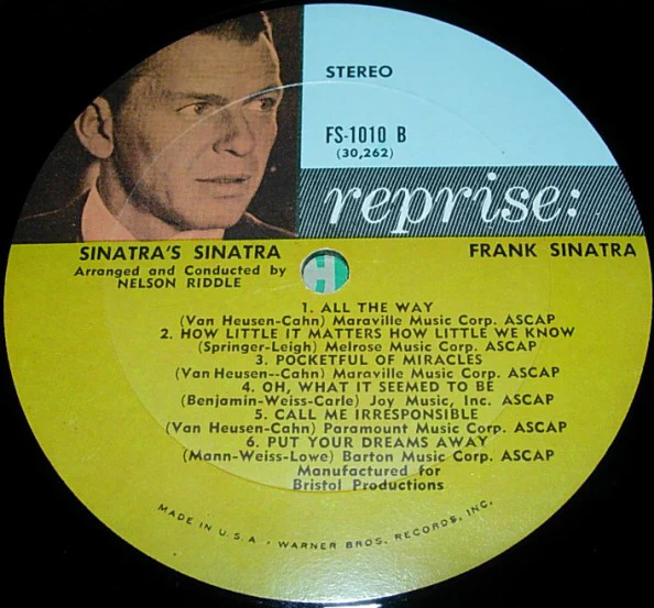 Frank Sinatra - Sinatra's Sinatra (LP, Album, Gat) (Very Good Plus (VG+)) - Image 4